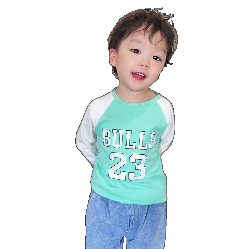 [EGIFTON-3617] Baby clothes boys cotton long-sleeved T-shirt autumn spring and children's baby girls tops bottoming shirts shirts