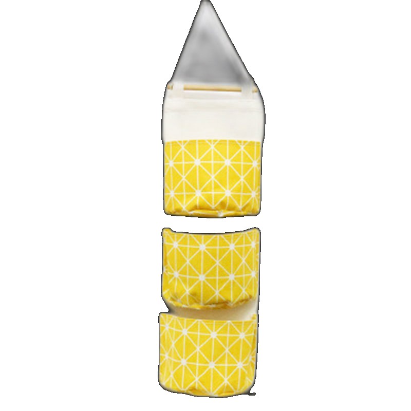[EGIFTON-LIVE-2506] YW048 cotton and linen waterproof storage hanging bag multi-layer household supplies sundry manufacturer direct sale sale