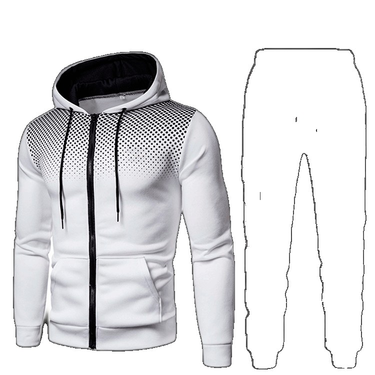 [EGIFTON-LIVE-3085] 2021 autumn and winter new men's casual cardigan hooded sweater 3D printing wholesale suit suit