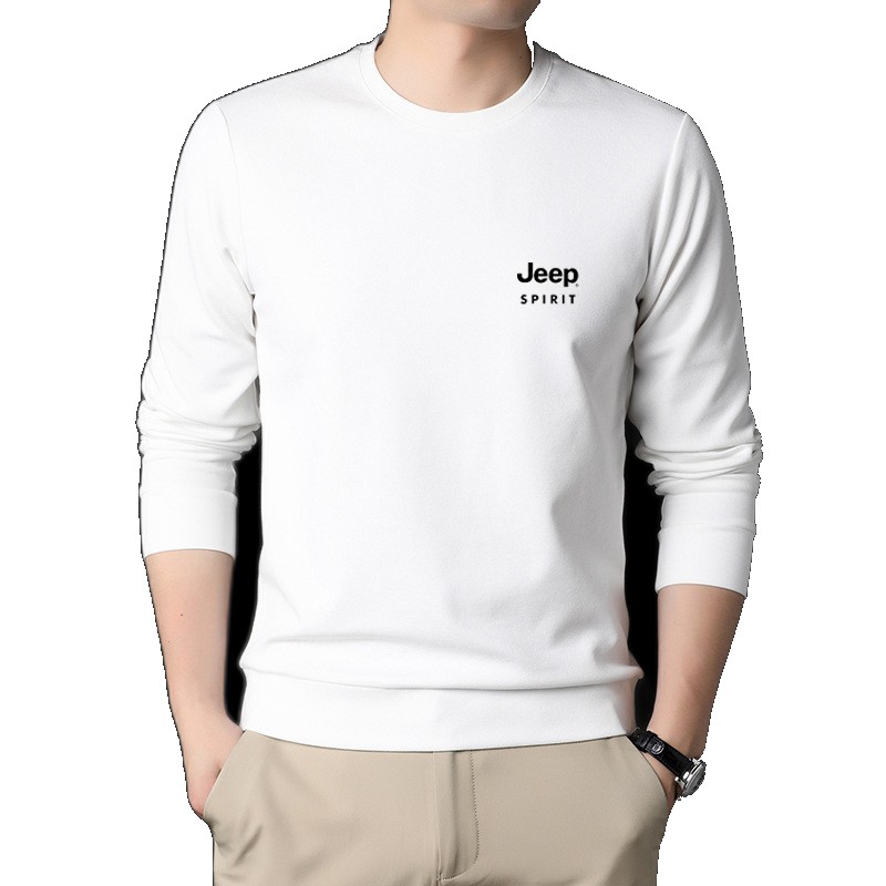 [EGIFTON-LIVE-3279] JEEPSPIRIT spring and autumn new sweatshirt men's large size bottoming shirt casual loose long-sleeved T-shirt 7169 7169