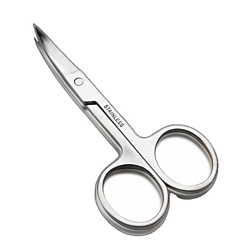 [EGIFTON-LIVE-3826] Stainless steel eyebrow trimming scissors elbow makeup small mini nose hair trimmer scissors