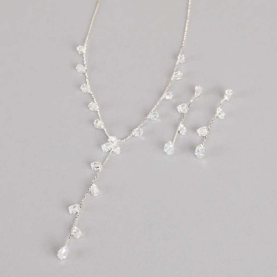 [EXT-FAS-WOM-JEWEL-WINDSOR-001] Windsor Rhinestone Necklace and Earrings Set
