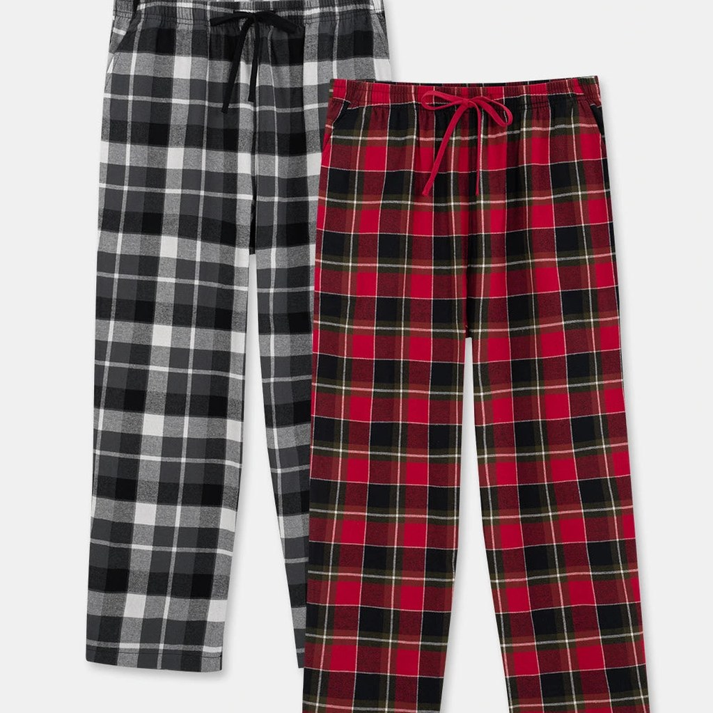 [EXT-MEN-DAVID-SLEEP-FLANNEL] David Archy Flannel Cozy Sleep Pants 2-Pack