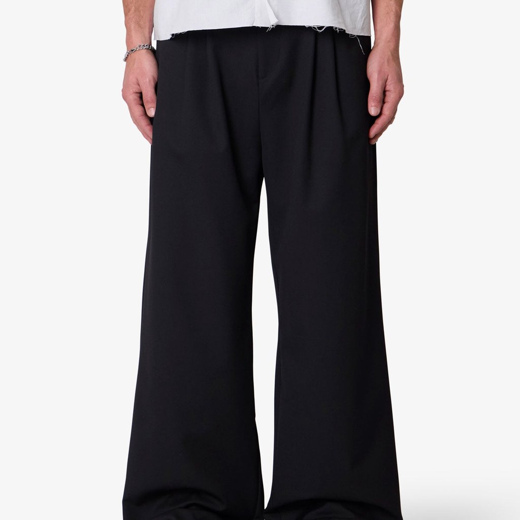 [EXT-MEN-MNML-PLEATED-TROUSER] mnml Easy Pleated Trouser Pants - Black