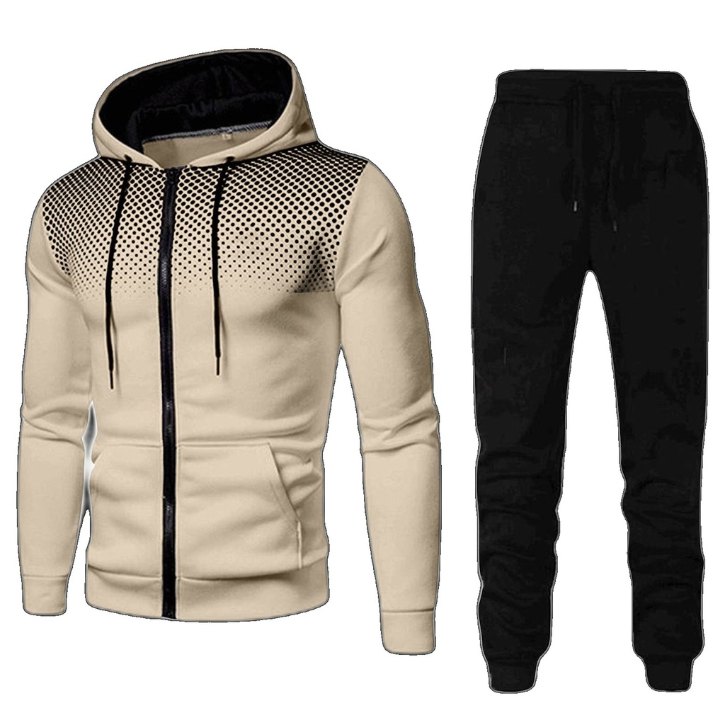 [EGIFTON-3111] 2022 sweater trousers cross-border foreign trade Amazon sports fitness casual men's autumn and winter zipper suit men men
