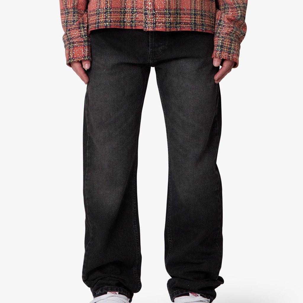 [EXT-MEN-MNML-STRAIGHT-DENIM-BLACK] mnml Straight Denim - Western Black