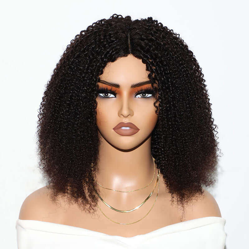 [EXT-QVR-UPART-KINKY-001] QVR U Part Kinky Curly Human Hair Wig