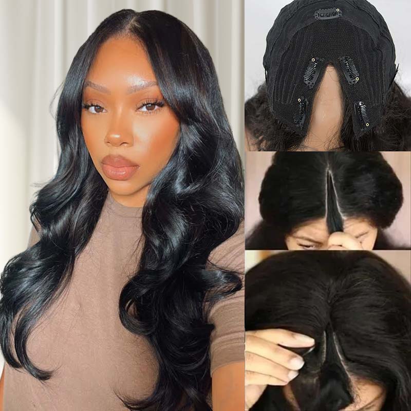 [EXT-QVR-VPART-BODY-001] QVR Beginner Friendly V Part Body Wave Human Hair Wig