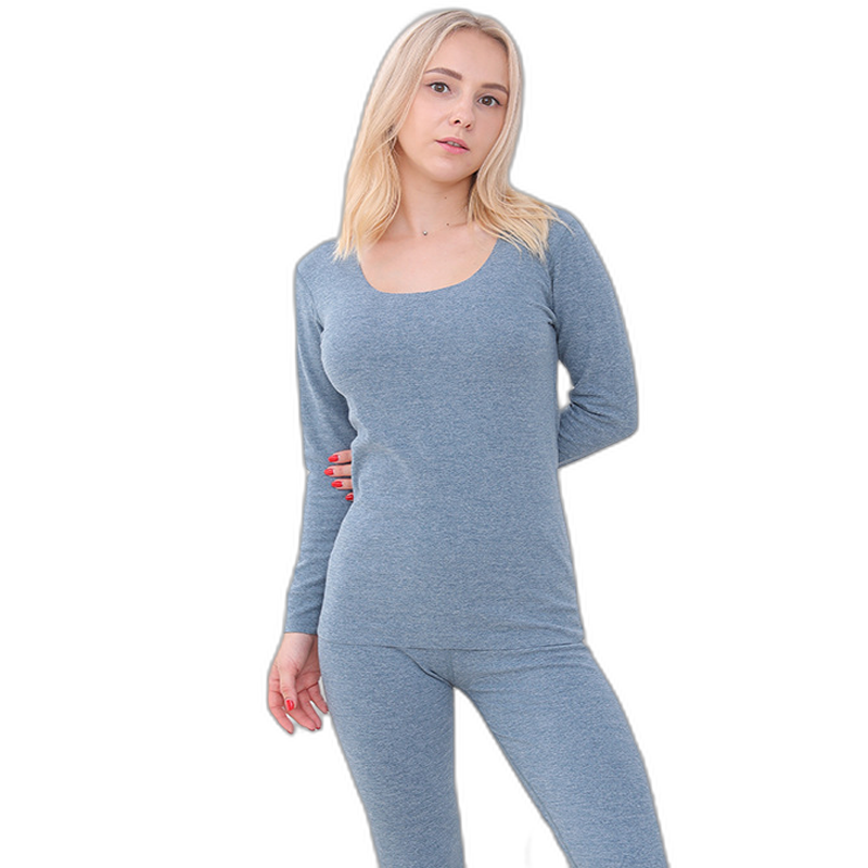[EGIFTON-3420] German thin velvet boneless thermal underwear base suit brushed couple autumn clothes trousers men and women suit